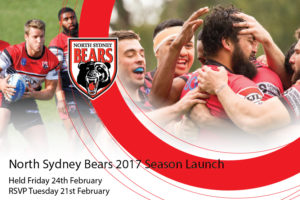 Graphic Promotion for North Sydney Bears Season Launch
