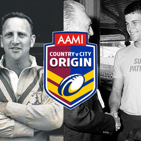 Image: Country boys Brian Carlson (left) and Rex Wright , with Country Vs City logo.