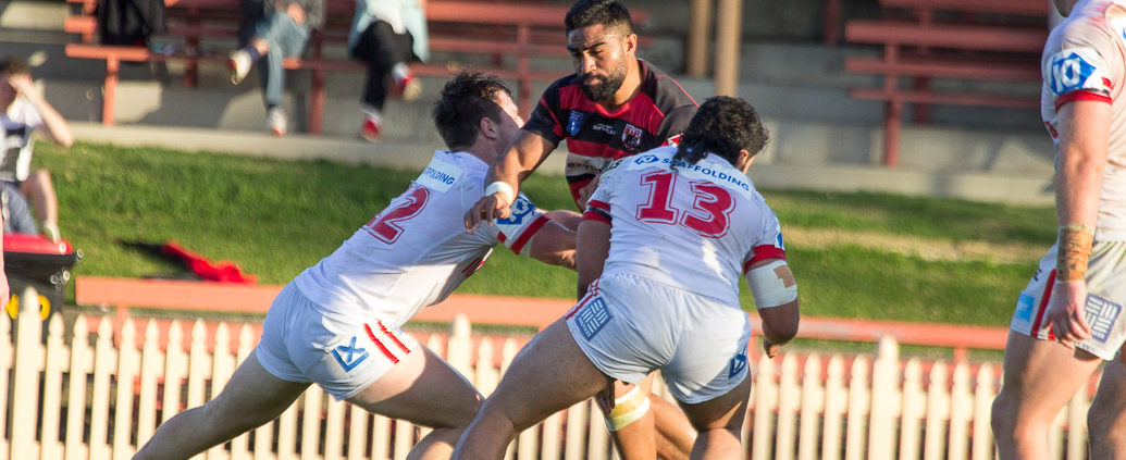 Image: Norths centre Tautalatasi Tasi faces the Cutters defense - Intrust Super Premiership - Round 23 - 2016 - North Sydney Bears V Illawarra Cutters