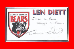 Once a Bear always a Bear - signed Len Diett