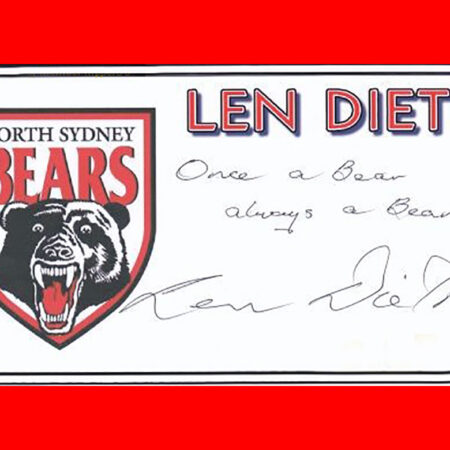 Once a Bear always a Bear - signed Len Diett
