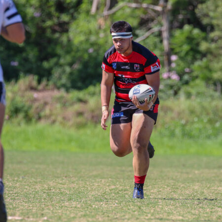 Front row forward Leonard Vai who scored the Bears final try in the SG Ball Cup's 36-6 win. Photo Steve Little.