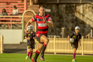 Image: Curtis Johnston on the fly - R10 NSW Cup 2014 | North Sydney Bears V Newcastle Knights