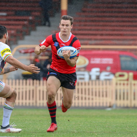 Image: Conor Tracey at halfback for the Bears - North Sydney Vs Penrith | North Sydney Oval. Photo Steve Little.